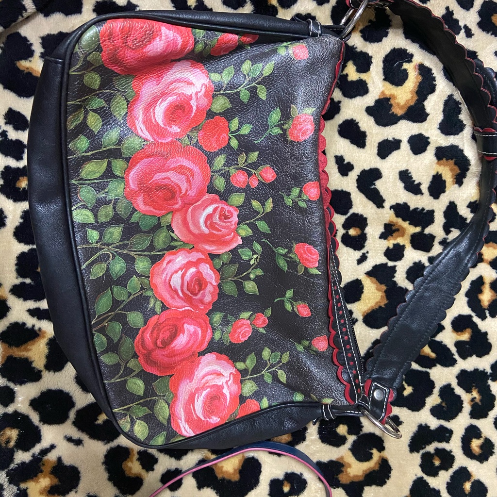 Isabella Fiore Red Rose Purse